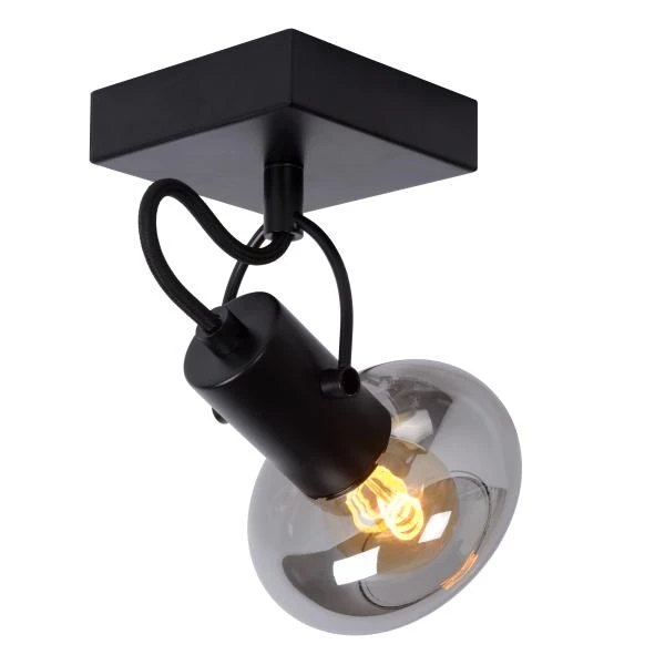 Lucide MADEE - Ceiling spotlight - 1xE14 - Black - detail 1